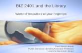 Biz 2401 and the library 2
