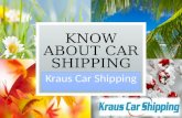 Know About Car Shipping