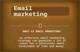 Email marketing for your business.