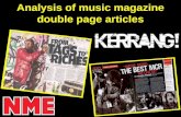 Analysing magazine double page articles