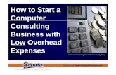 How to Start a Computer Consulting Business with Low Overhead Expenses [Slides]