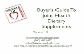 Buyers Guide to Joint Health Supplements
