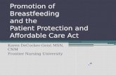 Breastfeeding Promotion and the Patient Protection and Affordable Care Act