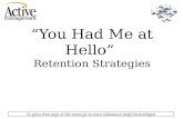 Build 2010 you had me at hello retention strategies