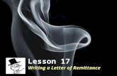 How to make a Remittance letter