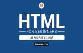 Learn HTML5 for beginners at rocket speed
