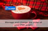 Manage and change the order of your PDF pages