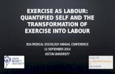 Exercsie as labour: Quantified self and the transformation of exercise into labour