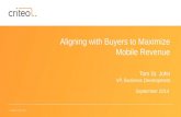 Aligning with Buyers to Maximize Mobile Revenue presentation by Criteo at DPS, 9/19/14