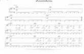 20043701 the Cranberries Zombie Piano Music Sheet