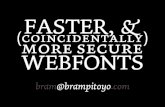 Faster, and (Coincidentally) More Secure Webfonts