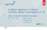 A Modern Approach to Mobile Friendly Widget Development in CQ by Andy Czerwinski and Deepan Aiyasamy