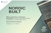 [Nordic Built Challenge 17.12.2013] Trine Pertou Mach, Nordic Built: Nordic Built