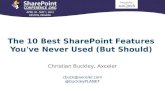 10 Best SharePoint Features You’ve Never Used #SPC_ORG
