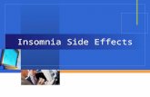Insomnia - Most Common Side Effects