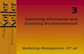 Chapter 03 -Marketing Management "Gathering Information & Scanning the Environment"
