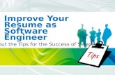 Improve your resume as software engineer