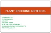 Plant Breeding Methods