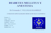 Diabetes y Anestesia