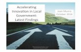 Latest Research Findings on Accelerating Innovation in Local Government