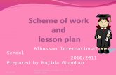 lesson plan and scheme of work (revised)