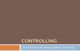 Controlling - Nursing management