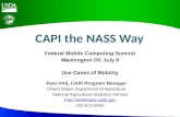 CAPI the NASS Way | Pam Hird | Federal Mobile Computing Summit | July 9, 2013