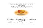M.Sc. Bioinformatics syllabus