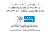 Poverty & concept of ‘feminisation of poverty’  poverty & human capabilities 11-3-08