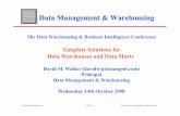 DWBI98 - Template Solutions for Data Warehouses and Data Marts - Presentation