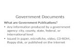 E-LEARN: Government Documents