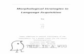 Morphological Strategies in Language Acquisition