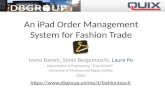 An iPad Order Management System for Fashion Trade