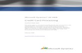 Credit Card Processing for Dynamics AX 2009