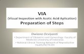 VIA (Visual Inspection with Acetic Acid Aplication) Preparation of Steps