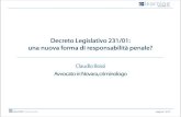DECRETO LEGISLATIVO 231/01: UNA NUOVA FORMA DI RESPONSABILITÀ PENALE? - Avv. Claudio Bossi