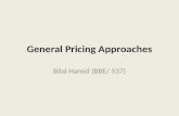 General Pricing Approaches Final (by Bilal)