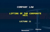 Lecture 11 Lifting of the Corporate Veil