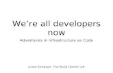 Adventures in infrastructure as code