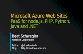 Windows Azure Websites Paas for node.js, Php, Python and .Net - Schwegler