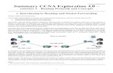 CNNA Exploration 4.0 Semester 2 - Routing Protocols and Concepts - Summary