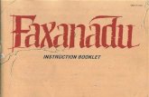 Faxanadu Manual (Nintendo Entertainment System, English)