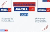 Service marketing mix ppt on Aircel
