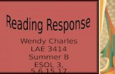 Wendy's Reading Response