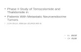 Phase ii study of temozolomide and thalidomide