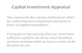Capital Investment Appraisal (1)
