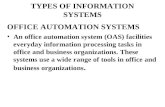 Types of Information Systems(Chap 5)