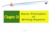 Basic principles of writing a report