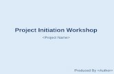 Project Initiation Workshop v0.1