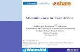 Microfinance for sanitation: the East Africa context